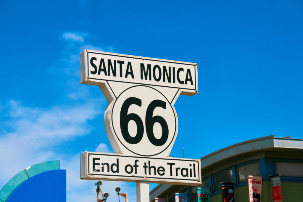 Santa Monica road sign