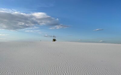 Zandsurfen op de spierwitte duinen van White Sands