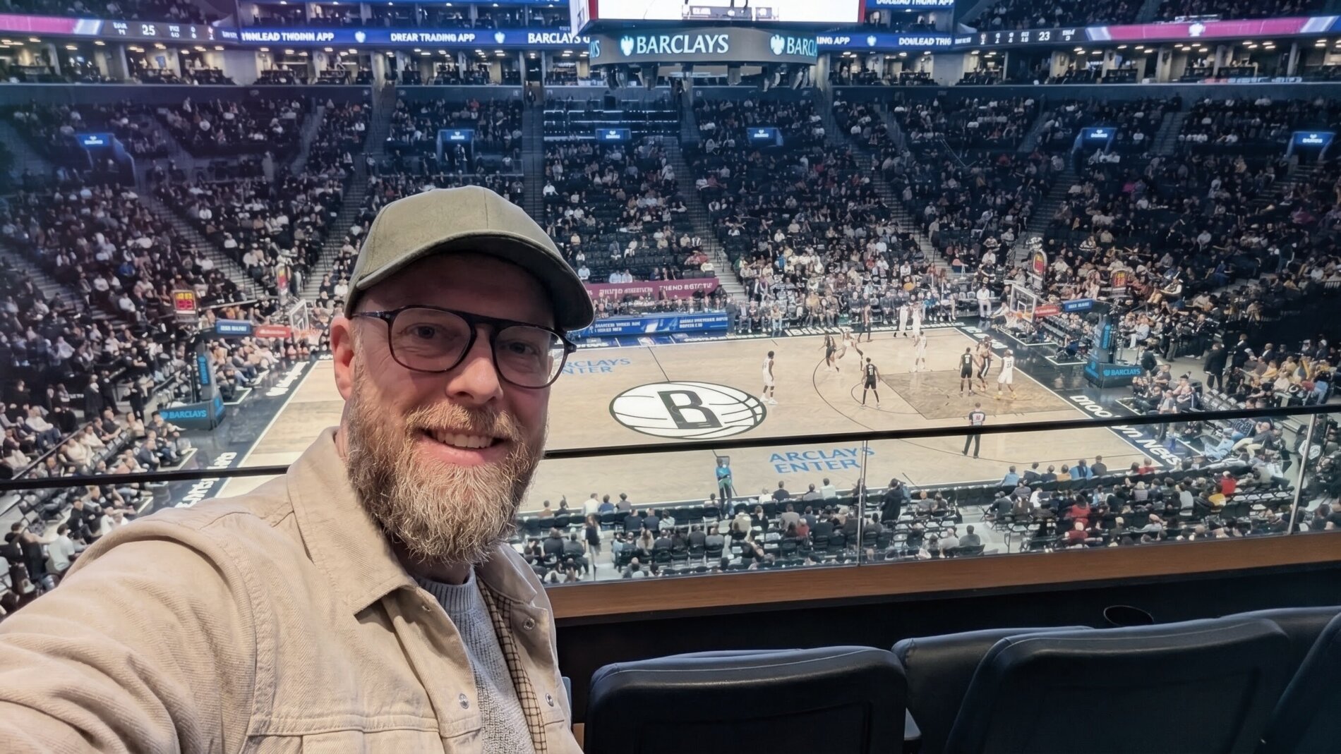 Bart at the Nets game