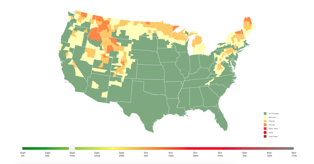 Fall Foliage Tracker begin