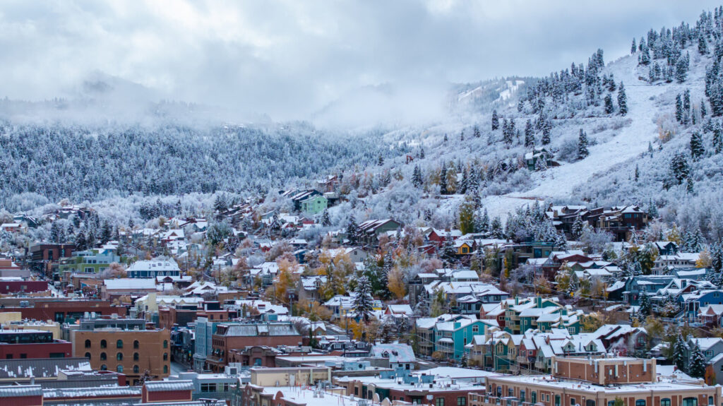 Snow Mountains Town